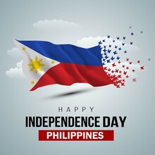 Happy Independence Day Philippines Greetings. Vector Illustration Design.