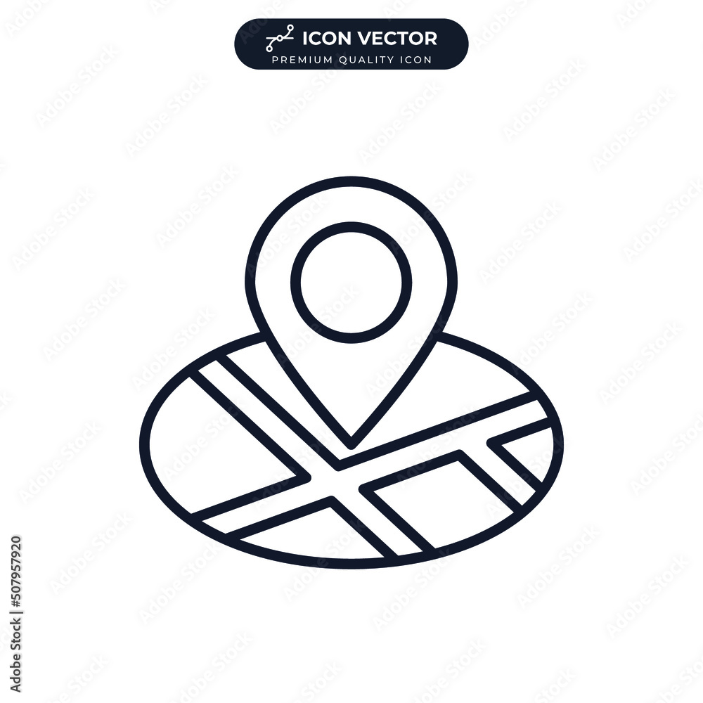 gps tracking icon symbol template for graphic and web design collection ...