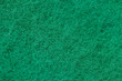 Green sponge texture closeup view.