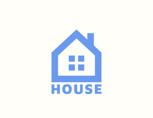 Wall Mural - Simple house logo design template