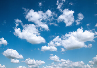 Wall Mural - blue sky with white clouds.