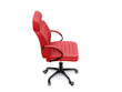 © viklyaha - Red leather office chair isolated on white background. Executive Stylish workplace. 3D illustration