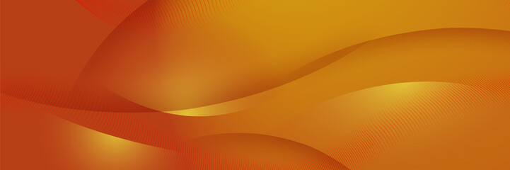 Orange abstract banner background