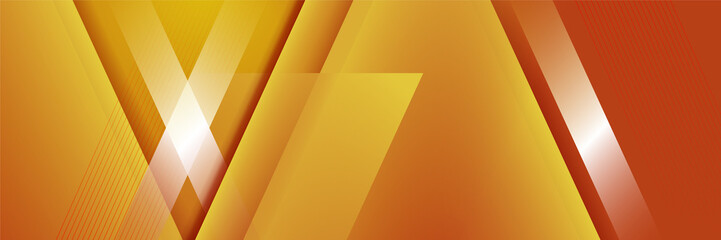 Orange abstract banner background