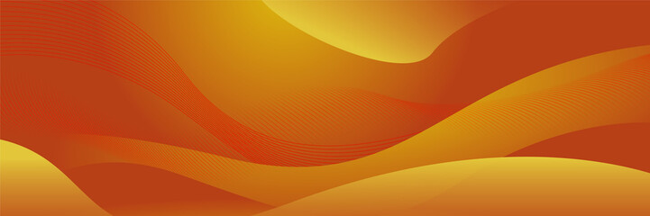 Orange abstract banner background