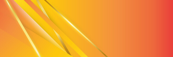 Orange abstract banner background