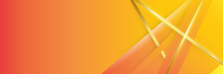 Orange abstract banner background