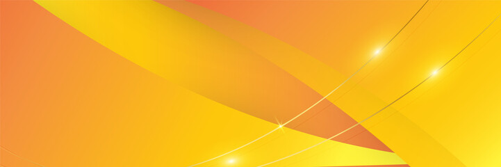 Orange abstract banner background