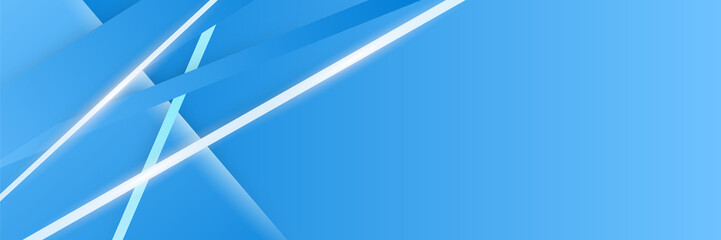 Blue abstract banner background