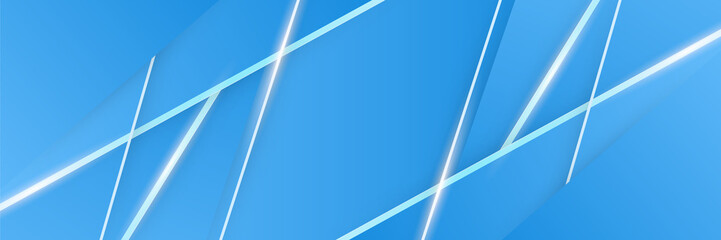 Blue abstract banner background