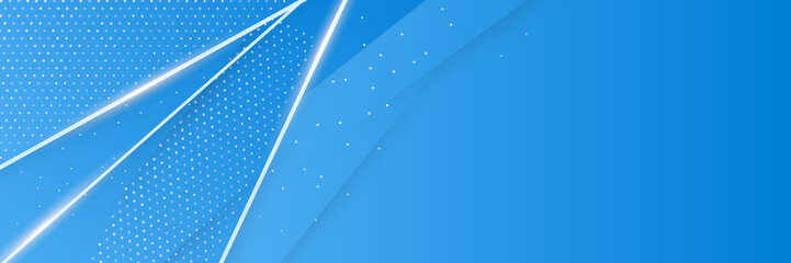Blue abstract banner background