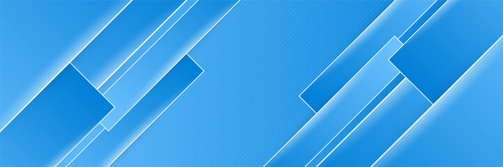 Blue abstract banner background