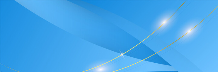 Blue abstract banner background