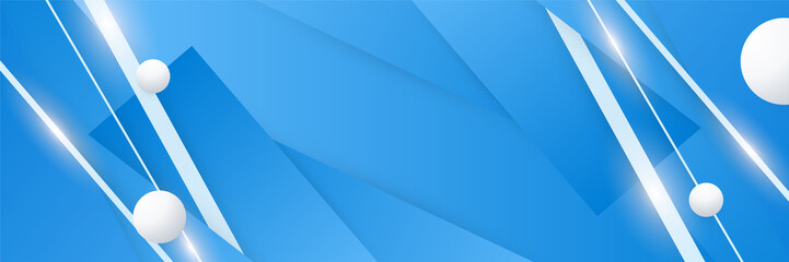 Blue abstract banner background
