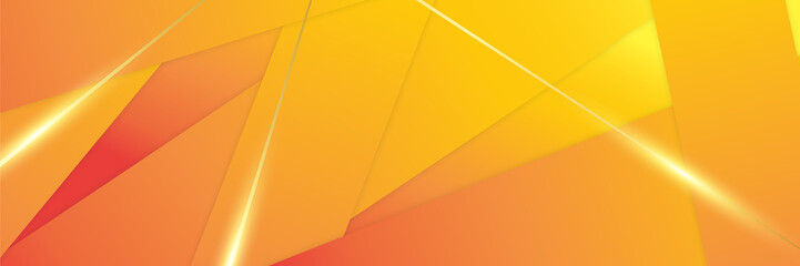 Orange abstract banner background