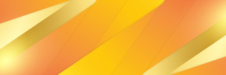 Orange abstract banner background