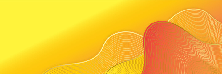 Orange abstract banner background