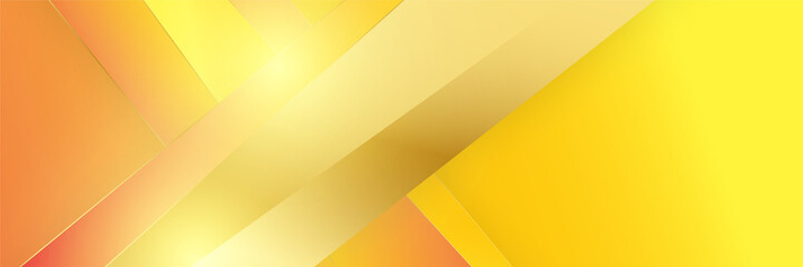 Orange abstract banner background