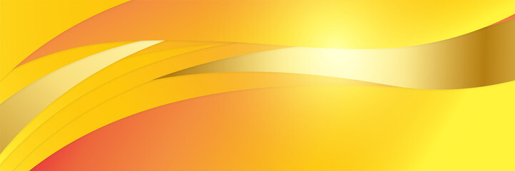 Orange abstract banner background