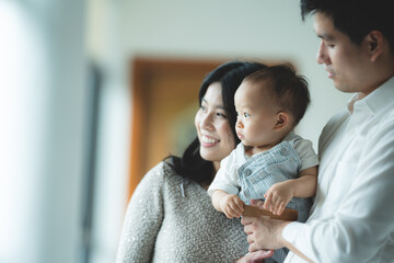 father day concept, happy and smiling child or daughter person having fun and love with family parent together at home, fatherhood concept by dad with childhood activity lifestyle