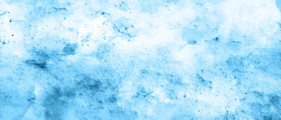 Wall Mural - abstract blue watercolor splash stroke background, bright multicolor hand drawn illustration, colorf
