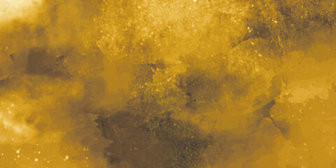 Wall Mural - digital painting of gold texture background on the basis of paint. dark black yellow golden stone concrete paper texture. old brown paper background with texture. watercolor background with grunge.