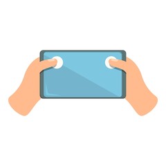 Poster - Phone touchscreen icon cartoon vector. Smartphone screen. Mobile app