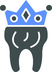 Canvas Print - Vector Design Dental Crown Icon Style