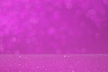 Wall Mural - pink rose bokeh,circle abstract light background,pink gold shining lights, sparkling glittering vale