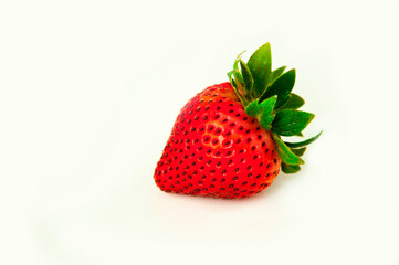 Wall Mural - close-up, fresh, juicy, strawberry, fruit