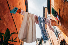 Clothes Drying On The Clothesline