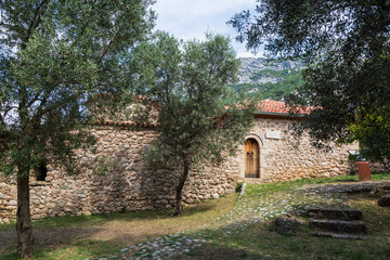 Wall Mural - Inside the castle of Kruja there is a medieval building that served as Turkish baths (hamam). Kruja, Albania