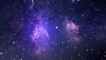 Wall Mural - space travel through a cluster of stars and galaxies to meet unknown worlds. the stars are everywher