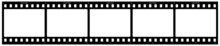Filmstrip. Video Film Strip Roll. Filmstrip Classical Frames. Blank Photo Frames. Tape Photo Film Strip Frame - Stock Vector.