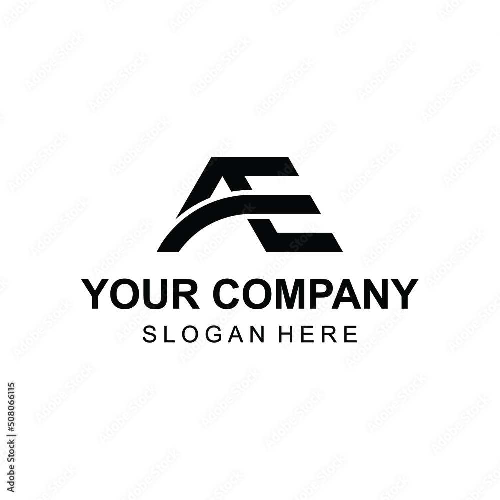 Creative modern letter AE logo design vector Stock Vector | Adobe Stock