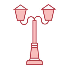 Sticker - Street Lamp Icon Design