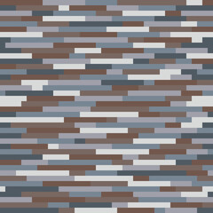 Poster - Interior from seamless stripes of tiles. Vector pattern of oblong stripes laid in layers to decorate the room.