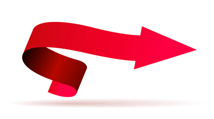 Poster - red curved arrow. easy navigation for users, button to go to next or previous tab, sitemap design co