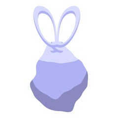 Poster - Sack pack icon isometric vector. Garbage bag. Waste can