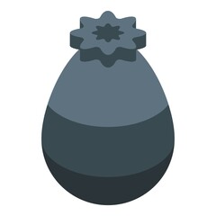 Poster - Trash bag icon isometric vector. Garbage bin. Sack pack