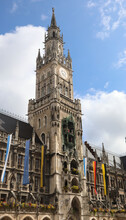New Town Hall Called NEUES RATHAUS In Munich City In Germany