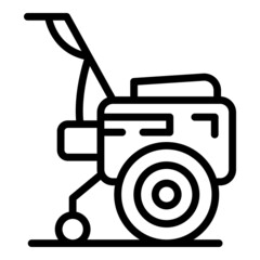 Wall Mural - Combine cultivator icon outline vector. Farm machine. Agriculture equipment