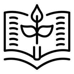 Poster - Job book icon outline vector. Business work. Business team