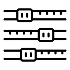 Poster - Success equalizer icon outline vector. Skill training. Goal career
