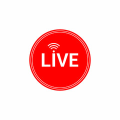 Poster - Live stream icon vector illustration