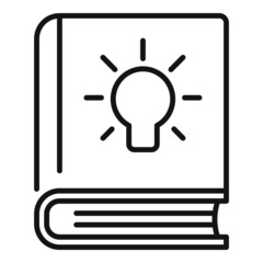 Poster - Book idea icon outline vector. Business solution