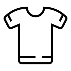 Sticker - Sport tshirt icon outline vector. Store equipment. People bike