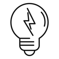 Poster - Genius idea icon outline vector. Business solution
