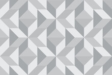 Abstract Geometric Mosaic Seamless Pattern. Stylish Tile Diagonal Ornament Of Geometrical Triangle Shapes