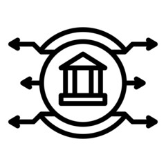 Poster - Bank smart finance icon outline vector. Online pay. Payment card